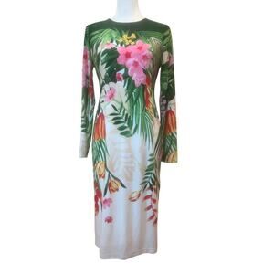 MAGGY LONDON NWT lined hawiaan floral pencil dress womens size 4